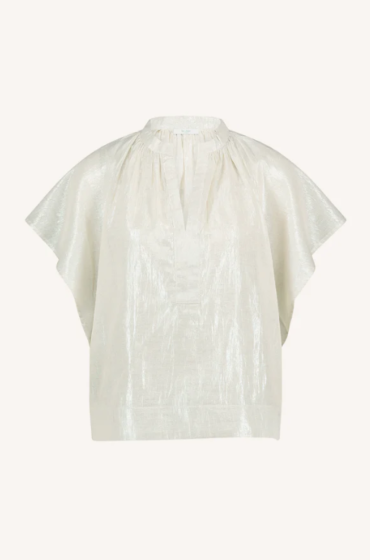 By Bar Vina Lurex Blouse Silver