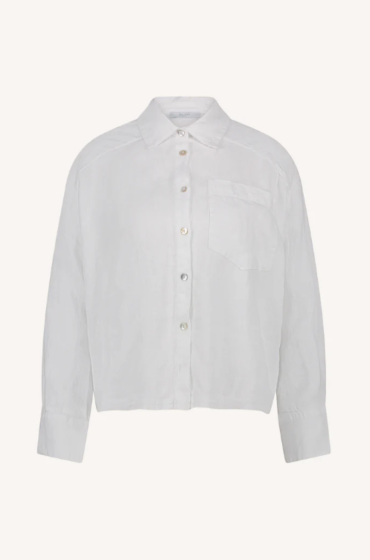 By Bar Nima Linen Blouse Bright White