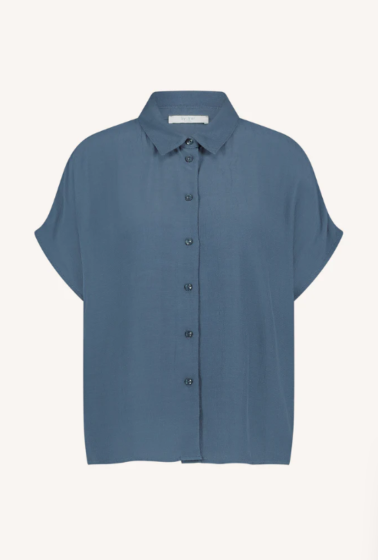 By Bar Karly Viscose Blouse Opal Blue