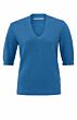 Yaya V-Neck Short Sleeve Sweater Cobalt Blue