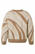 YAYA Jaquard Sweater Indian Tan Sand