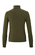 YAYA Turtleneck Sweater With Button Dark Army Gree