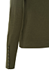 YAYA Turtleneck Sweater With Button Dark Army Gree