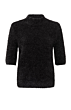 YAYA Fluffy Sweater Black