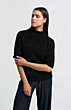 YAYA Fluffy Sweater Black