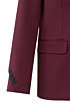 Yaya Woven Blazer Button Details Tawny Port Red