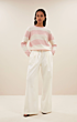 By Bar Gwen Big Stripe Pullover Pink