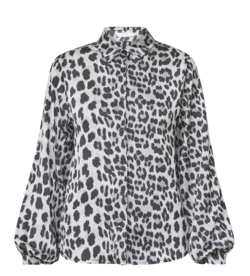 Sisters Point Gada-SH45 Shirts Grey Leopard