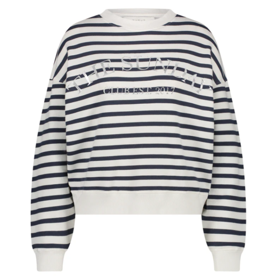 Nukus Noa Pullover Off White Navy