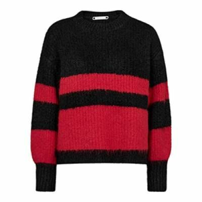 Co'couture Coralie Block Rib Knit Black