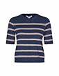 Mbym Carla Stripe Knit Blue Island Fossil Stripe