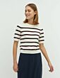 Mbym Carla Stripe Knit Sugar Wine Stripe