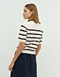 Mbym Carla Stripe Knit Sugar Wine Stripe