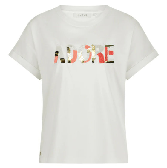 Nukus Femke Shirt Adore Off White Coral