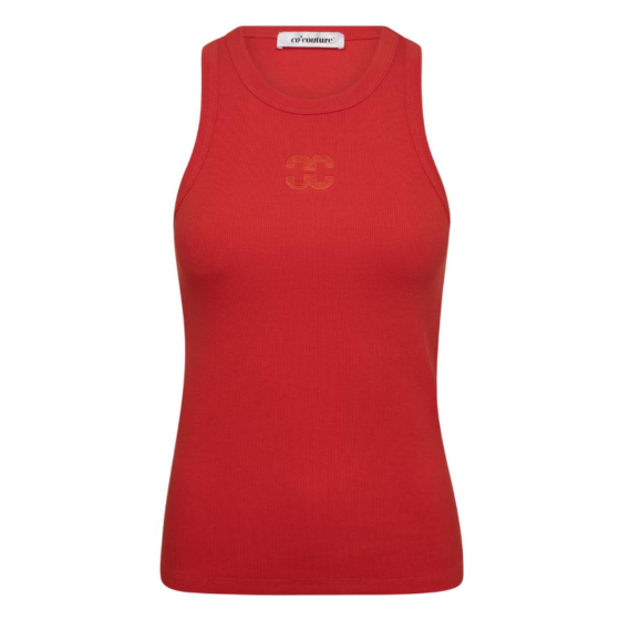 Co'couture SaharaCC Embroidery Tank Top Red