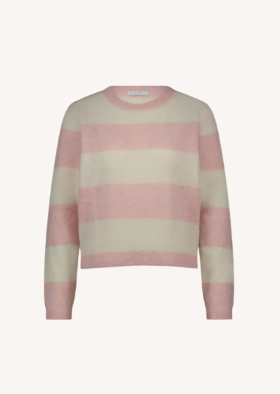 By Bar Gwen Big Stripe Pullover Pink