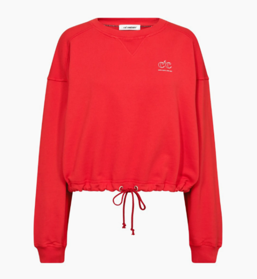 Co'couture Clean Crop Top Sweat Flame