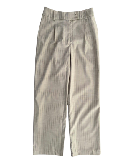 With Black Violet Tailored Wide Pant Silver Lining
