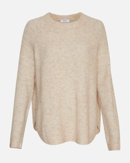 Moss Copenhagen Lessine Hope Pullover Oatmeal Mel