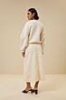 By Bar Elba Twill Skirt Raw White
