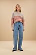 By Bar Sonny Stripe Pullover Lipstick