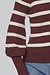 Sisterspoint Hani Stripe Top Dark Bordeaux