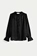 Pom Amsterdam Blouse Hearts Black