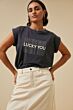 By Bar Thelma Lucky You Top Jet Black