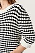 Soaked Indianna Fitted Pullover Black And White