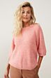 YAYA Roxy Melange Sweater Vintage Pink