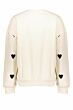 Geisha Sweater Hearts Terry Light Sand Black