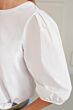 Yaya Jersey Top Woven Sleeves Pure White