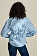 POM Striped Poplin Blouse Cloudy Blue