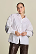 POM Blouse Maxime Feather White