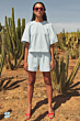By Bar Leon Shorts Bleached Denim