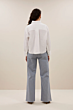 By Bar Nima Linen Blouse Bright White