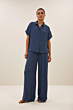 By Bar Karly Viscose Blouse Opal Blue