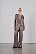 With Black Milan Sateen Wide Pant Falcon Brown