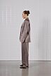 With Black Milan Sateen Wide Pant Falcon Brown