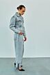 With Black Abigale Denim Jacket Spring Grey
