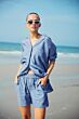 With Black Brina Shirt Chambre Blue
