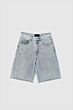 With Black Deluxe Long Denim Bermuda Summer Blue