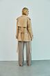 With Black Vanessa Short Trench Coat Brown Sand