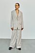 With Black Violet Tailored Wide Pant Silver Lining