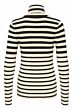 Soaked Spina Striped Rollneck Black White