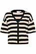 Saint Tropez Frikam Striped Cardigan Black