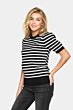 Saint Tropez Mila Striped Pullover Black Mila Stri