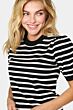 Saint Tropez Mila Striped Pullover Black Mila Stri