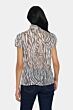 Saint Tropez LiljaSZ Crinkle Shirt Black Zebra