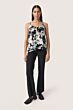 Saint Tropez Zaya Strap Top Black Cloud Print